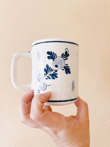 Blue and White Coffee Mug