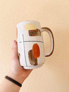 Abstract Stoneware Mug