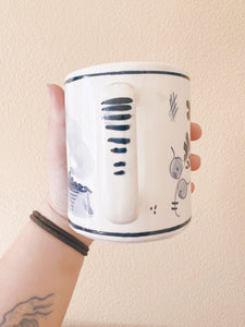 Blue and White Coffee Mug