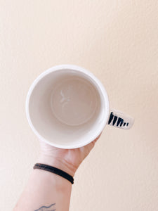 Blue and White Coffee Mug